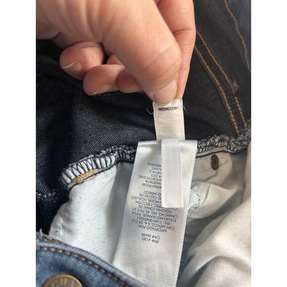 CHAPS Women’s Size 16 Denim Stretch Jeans Madden Capris Cropped Summer Raw Hem - Picture 8 of 12